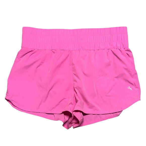 JoyLab Pull-On High-Rise Running‎ Shorts Women’s Size L Pink - Picture 1 of 9